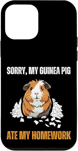 iPhone 12 mini Sorry My Guinea Pig Ate My Homework Funny Pet Rodent Phone Case