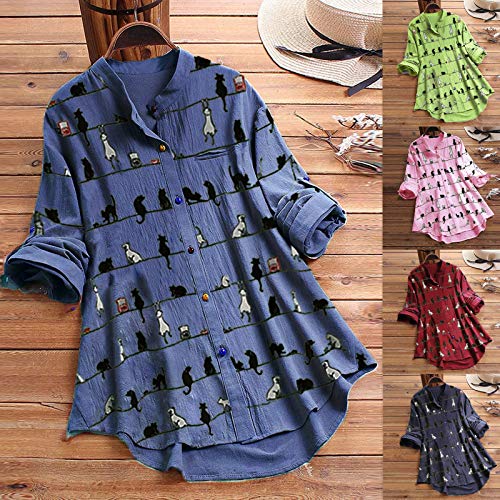 Pottseth Womens Shirt Long Sleeve Casual Womens Loose Blouse Long Sleeve T Shirts Twist Knot Casual Tops