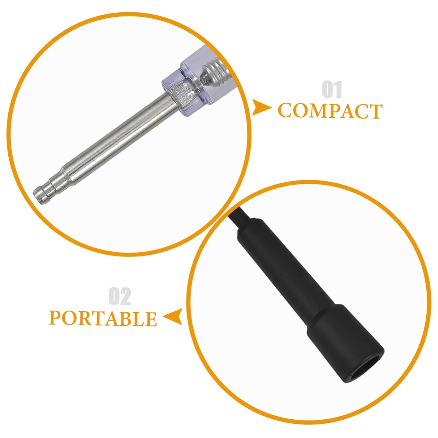 ULTECHNOVO Automotive Spark Plug Tester Tool Ignition Coil Detector for Car Engines Inline Spark Tester for Vehicle Diagnostics