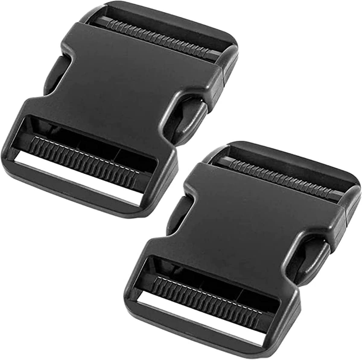 KhaznaPlastic Buckle, Quick Side Release Buckles with Dual Adjustable, Clips Snaps, Clasp Grade, Heavy Duty Plastic Replacement for Belt Nylon Strap Webbing Boat Cover Backpack Fanny Pack