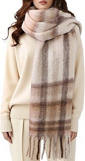 Women's Winter Scarfs for Women, Mohair Vintage Scarf Large Chunky Scarf...