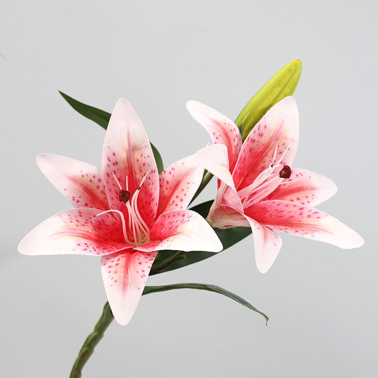 Amazon.com: ZHSYWVNW Artificial Lilies, Single Hand Feel, 3 Heads