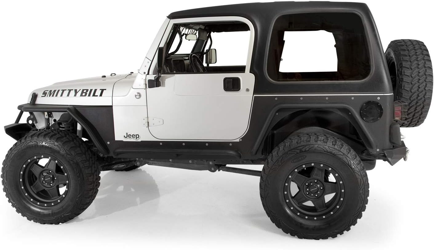 SmittyBilt Billet Style Gas Cover – Gloss Black (97-06 TJ/LJ) - SB75006