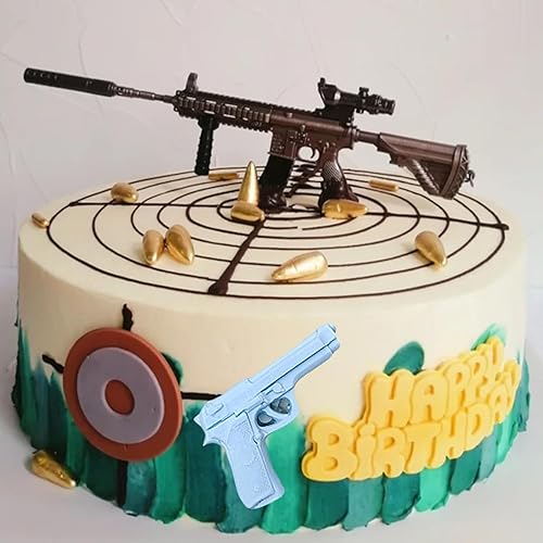 Miniatura 7 de MINFEIDMS Molde de silicona para pistola de manualidades 3D para decoración de pasteles, decoración de cupcakes, caramelo y goma de mascar de