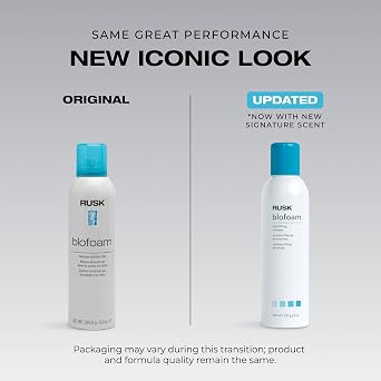 RUSK Blofoam Root Lifting Hair Mousse, Lightweight Volumizing Foam, 8 oz