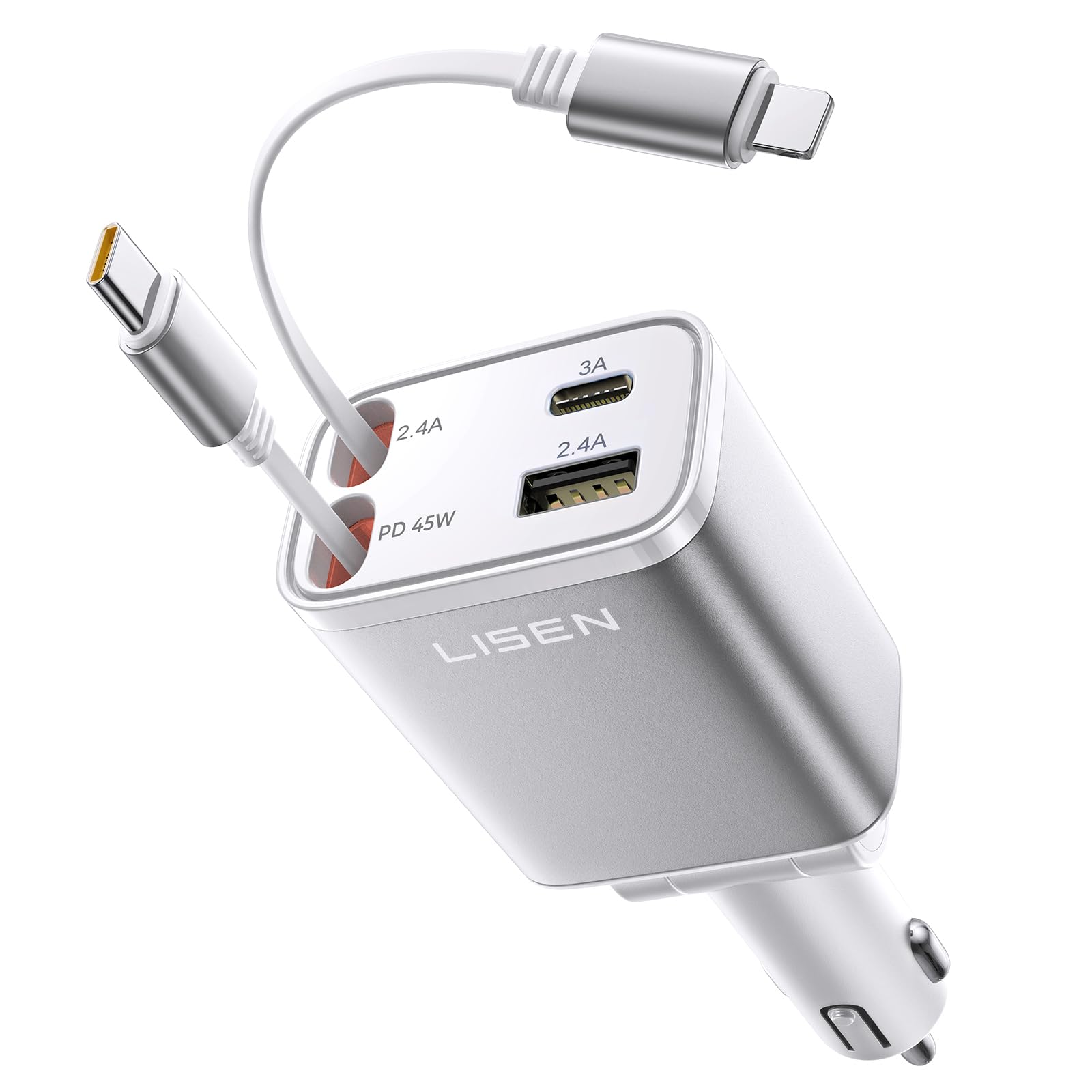 Amazon.co.jp: LISEN 車 充電器巻き取り しがーソケット usb【2026年