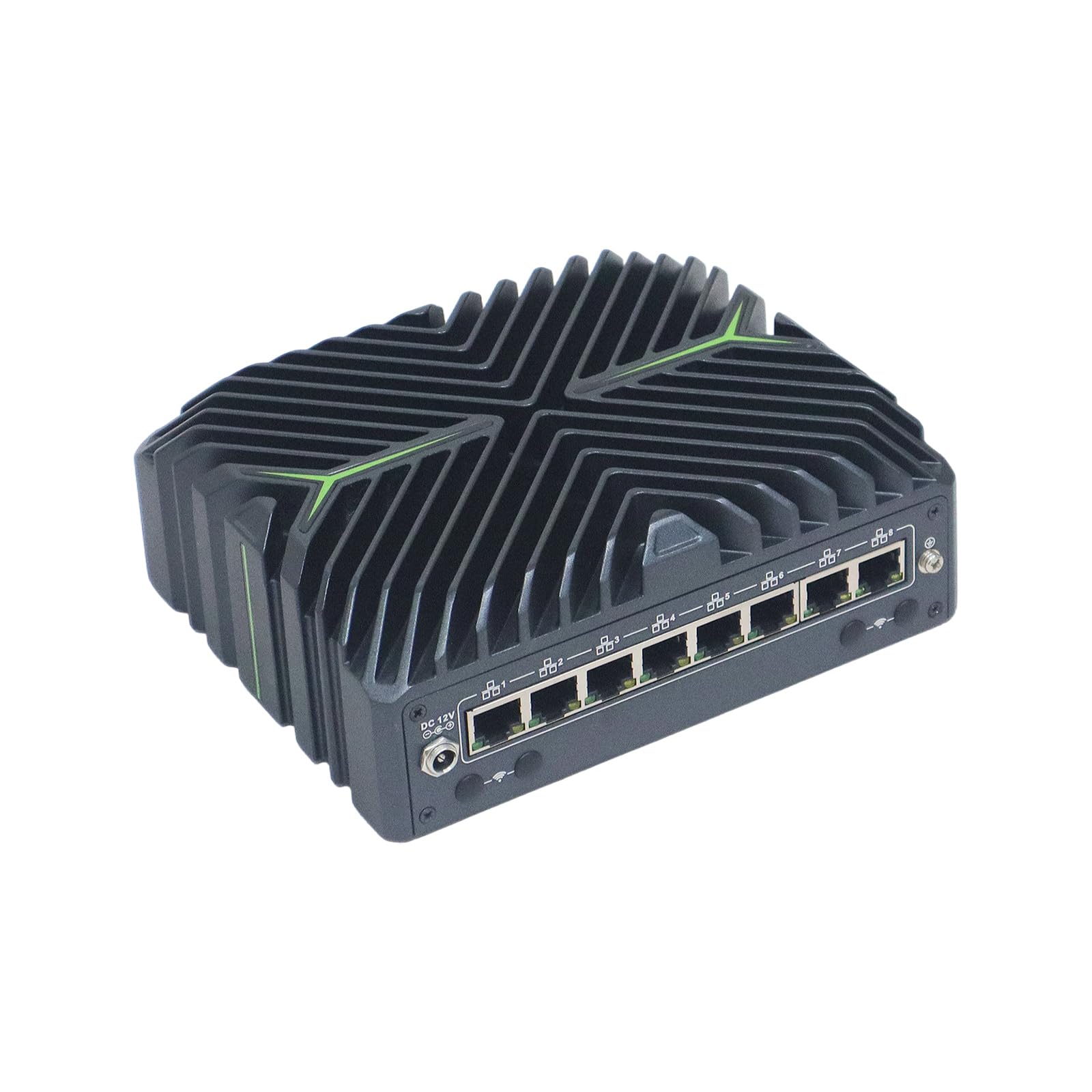 Micro Firewall Appliance with vPro, Mini PC, PFSense, Mikrotik, OPNsense, VPN, Router PC, Ultra 5 125U, RX21, 8 x 2.5GbE LAN, LAN 1 I226-LM, AI Boost NPU, 32G RAM, 512G SSD
