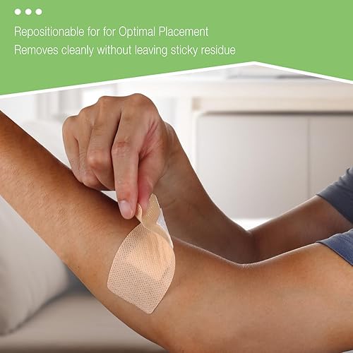 Vista 3 de NeuHeils Vendajes adhesivos de silicona para pieles sensibles, grandes de 2 x 4 pulgadas (40 unidades) Cuidado de heridas hipoalergénico e