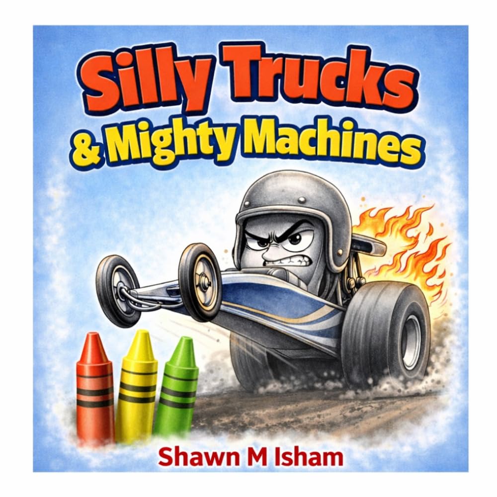 Silly Trucks & Mighty Machines: A Fun Coloring Book for Kids Ages 4–8 with Trucks, Cars, and Construction Vehicles