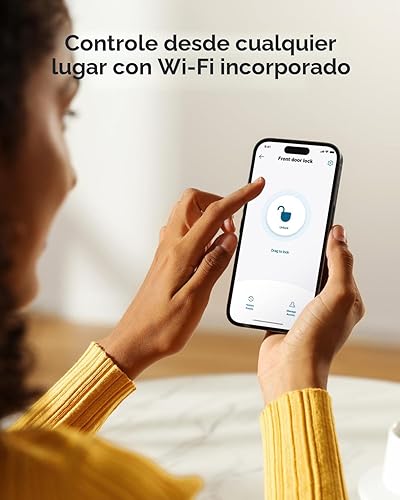Miniatura 4 de eufy Security - Cerradura inteligente C220 con manija de puerta, cerradura de puerta de entrada sin llave con huella dactilar, Wi-Fi incorporado,
