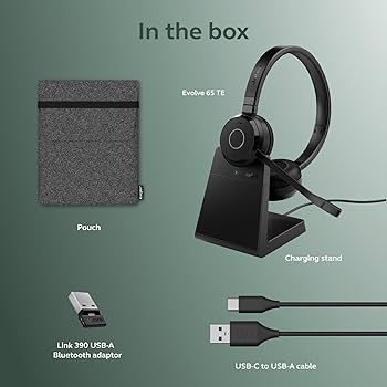 Amazon.com: Jabra Evolve 65 TE (Third Edition) Wireless Dual-Ear