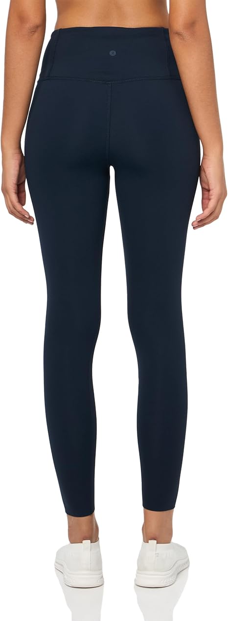 Danskin Women's Performance Nylon High Rise Ankle Legging, Black