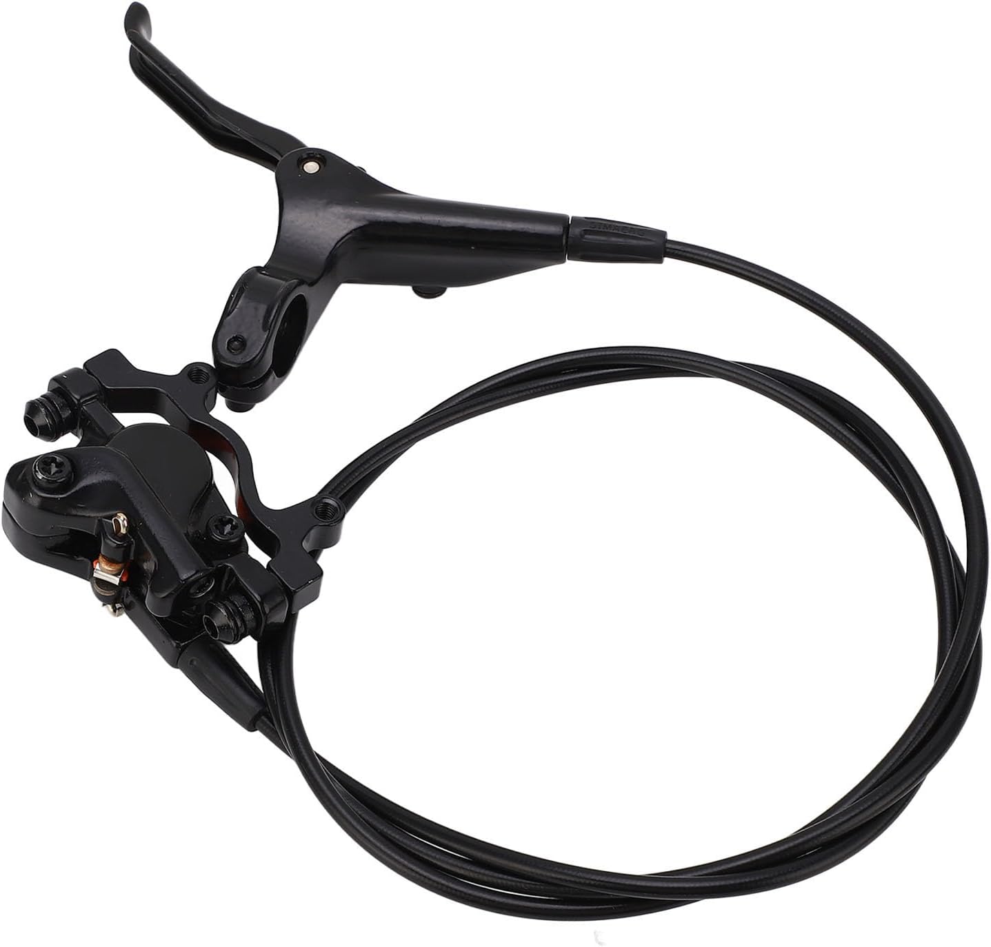 Mountain Bike Hydraulic Disc Brake Set Aluminum Alloy Right Rear 2 Piston Hydraulic Disc Brake Kit for Mountain Biking Cyclists Lightweight Durable