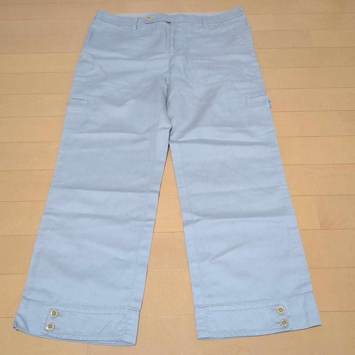 HUMAN WOMAN ヒューマンウーマン リネンワイドパンツ L