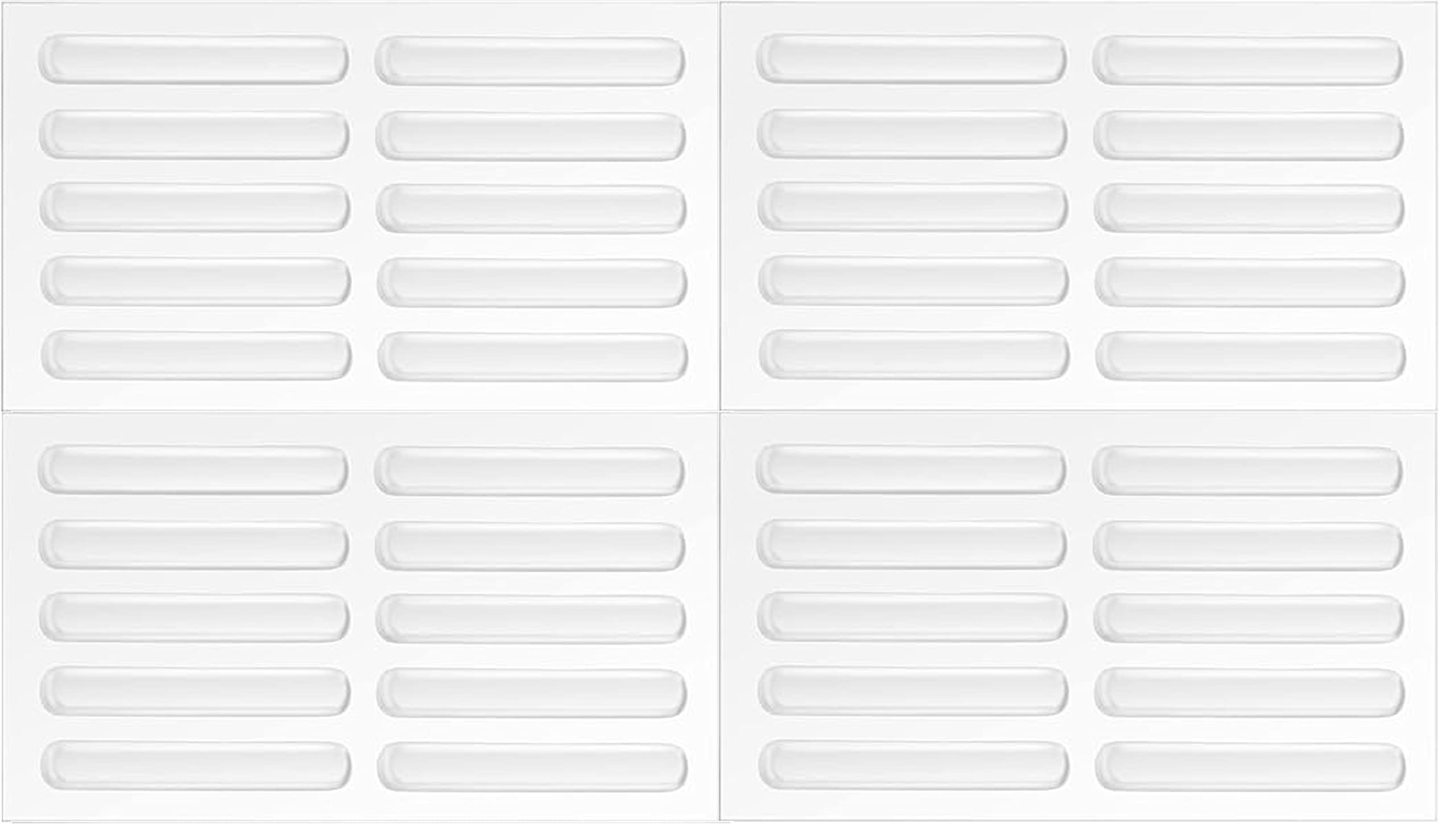 ARQIVO Cabinet Door Bumpers Clear Rubber Furniture Bumper Strips 6cm Length, Adhesive Glass Table Top Non Slip Pads Stoppers, Noise Dampening Bumper Pads for Drawers (Pack of 40) (B0BV9T38M5) Amazon Price History, Amazon Price Tracker