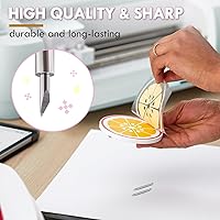 Vista 3 de HQMaster Cuchilla y Soporte de Tela Unida Compatible con Explore 3/Air 2/Air/One/Maker 3/Maker Cuchillas de Repuesto para Máquina de Corte