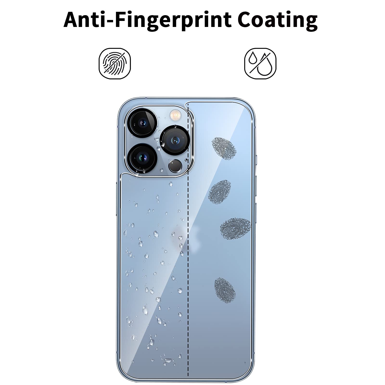 JETech Pellicola Protettiva a Copertura Totale per iPhone 12 Pro Max 6,7 Pollici, Completa Vetro