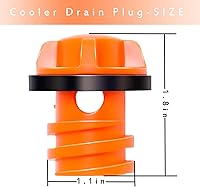Vista 2 de Enchufe enfriador para YETI, paquete de 2 tapones de drenaje de repuesto compatibles con la línea de Yeti de Roadie, Tundra y Tank & RTIC Coolers a