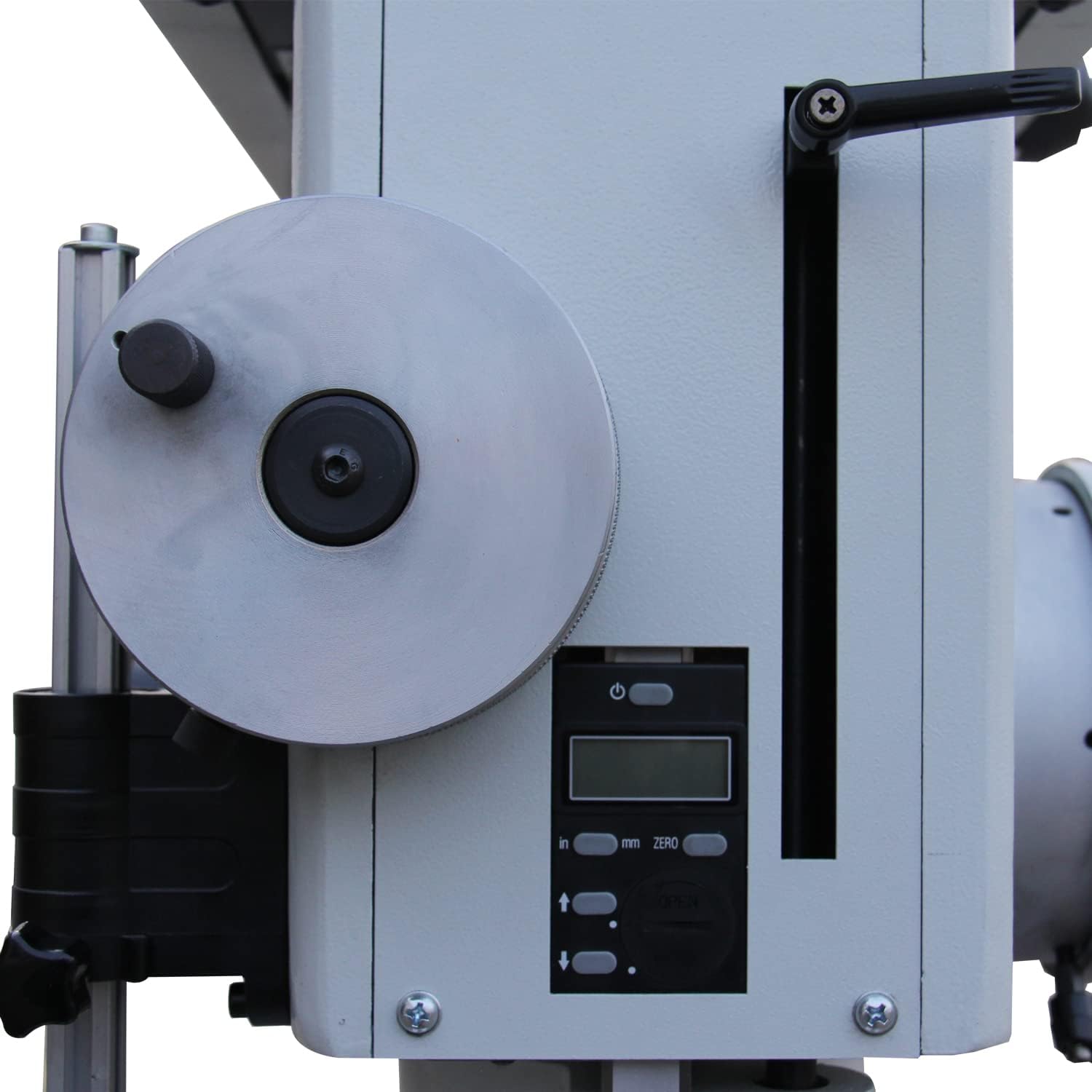 KAKA INDUSTRIAL Floor Drill Pres, Swing 20.8 inch,Max Drilling 1.57Inch, 2.2kW 220V 1-Phase, Powerfeed & Auto Downfeed, MT4 Taper, Digital RPM/DRO, Cast Iron Benchtop DP-40