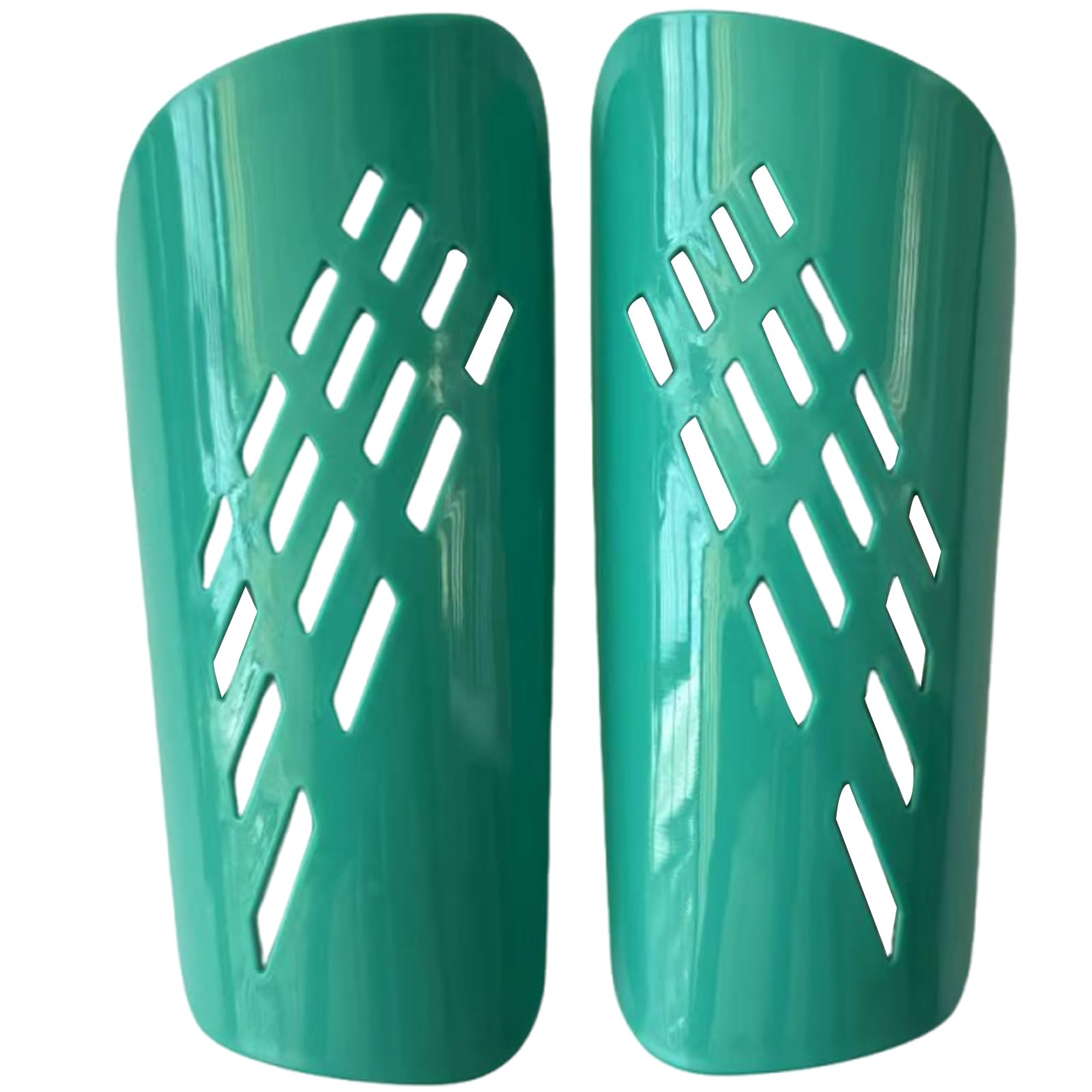 Football Shin Pads,Breathable Lightweight Soccer Shin Guards with Robust PP Shell & Thickened EVA Lining for Kids &Teens& Adults, Protective Gears with Sleeves for Boys Girls Athletes (Green)