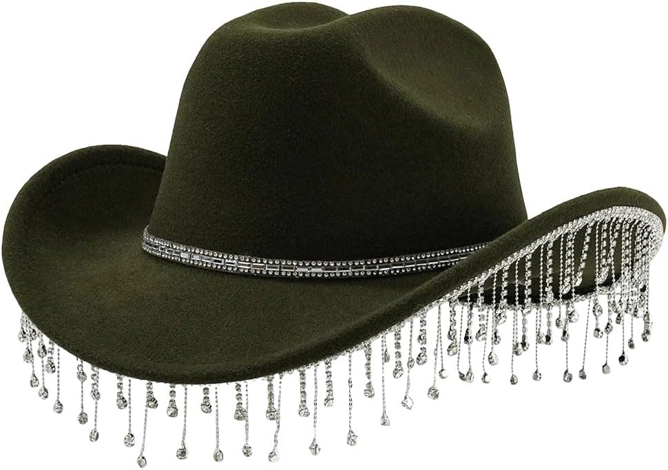 Unisex Western Cowboy Hat Felt Hat Ranch Festival Party Concert Costume Headwear