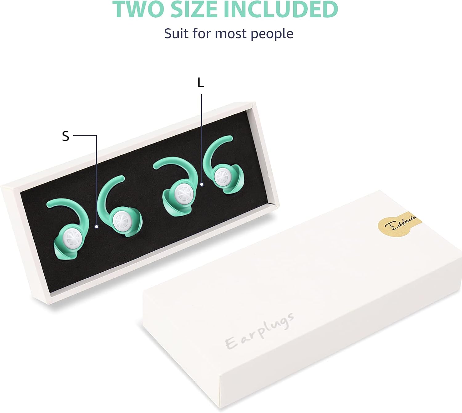 Silicone Ear Plugs for Sleeping - BUENSUENO 2 Pairs Reusable Washable Earplugs for Sleep, Work，Swimming, for Noise Cancelling, Sound Blocking Sleeping, Concert (Green) : Health & Household