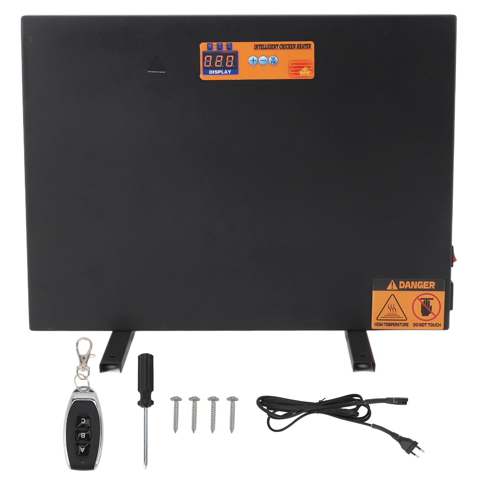 Calentador de Gallineros, Función de Temporizador de 3 Metros de 3 Metros, Cooperación de Pollo, Panel de Pollo, Panel Caliente, Encendida de Hierro de 150W, Visualización Digital con Control