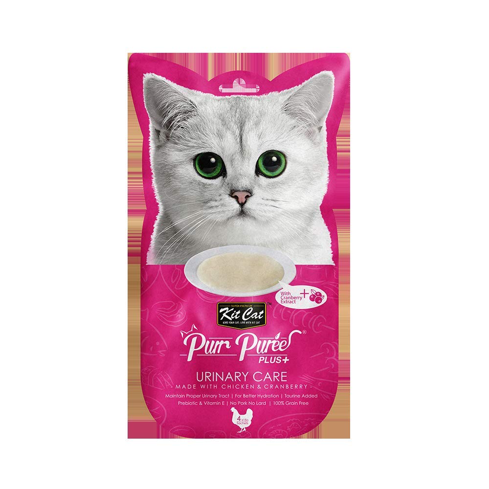 Kit Cat Purr Puree Plus+ Chicken & Cranberry (Urinary Care)