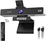 NexiGo 1080P Webcam d'affaires avec logiciel, Microphone double & Protection de la vie privée, NexiGo N660 USB FHD Caméra, prise et jeu d'ordinateur Web, pour Zoom/Skype/Teams/Webex, Ordinateur portable MAC PC Bureau