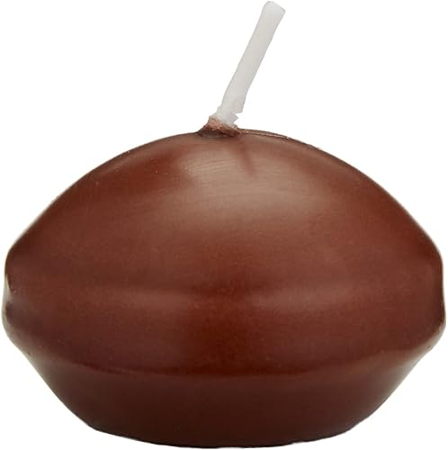 Zest Candle Velas flotantes de 24 piezas, 1.75 pulgadas, marrón