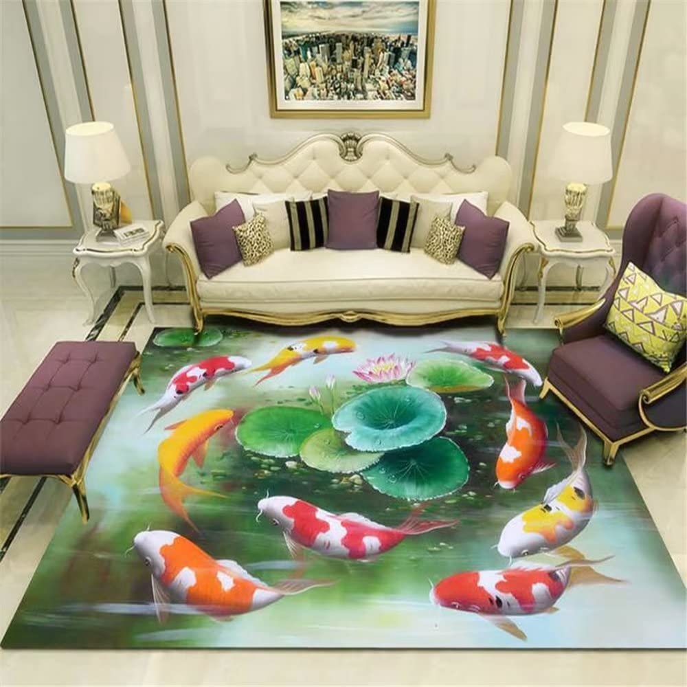 Tapis durable rouge 180x250cm pour protéger le sol du salon et décorer la chambre d'un ado