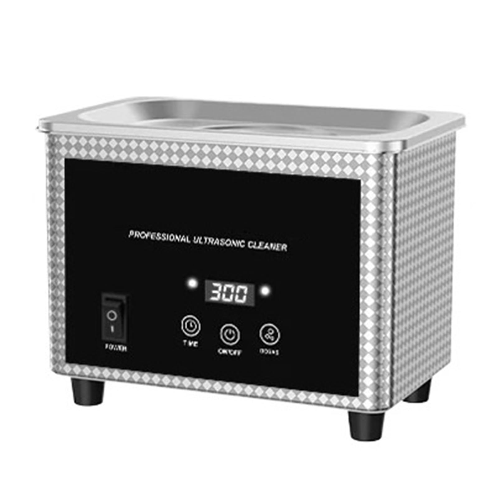 MáQuina Limpiadora UltrasóNica Máquina De Limpieza por Ultrasonidos De 0,8 L con Temporizador, Cepillo For Joyas, Gafas, Relojes, Herramientas For Manicura, Monedas, Anillos Y Uñas(35W)