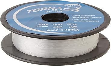 خيط صيد سمك 0.30 ملم من تورنيدو، لون أسود، طول 100 متر