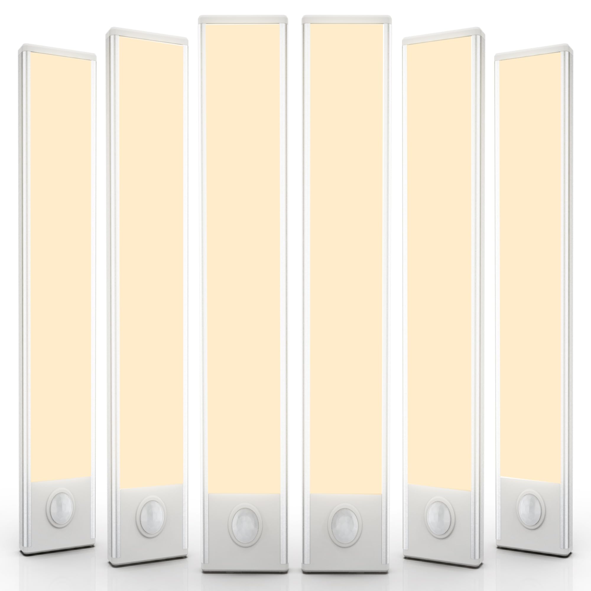 Magnetic Mount Cabinet Lights - Wireless Motion Sensor 6-Pack