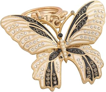 Katutude Butterfly Rhinestone Keychain Sparkling Keyring Charm Holder