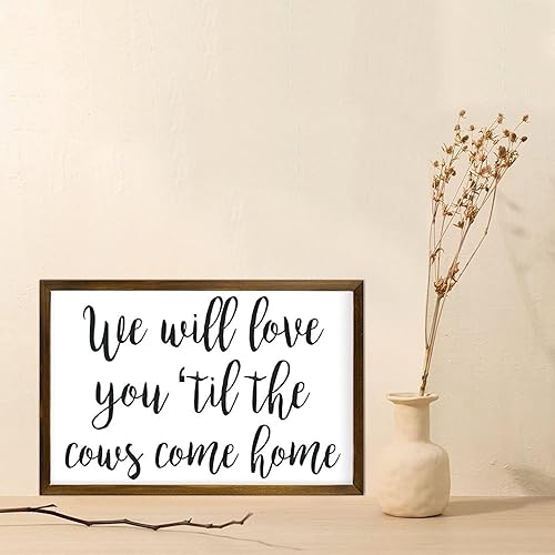 Miniatura 8 de We Will Love You Til The Cows Come Home, letrero de guardería, decoración de guardería temática de granja, decoración de guardería de granja,