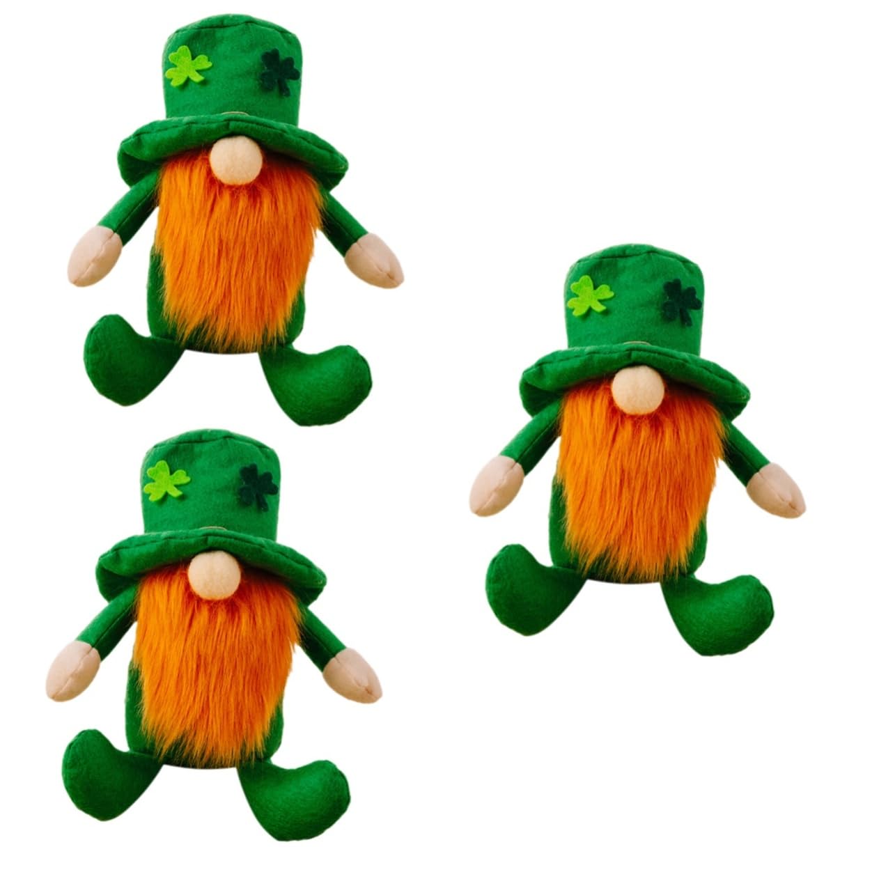 Alipis 3 Piezas De Gnomos Irlandeses Sin Rostro del Día De San Patricio Gnomos Suecos Gnomos De Felpa Irlandeses De Felpa De San Patricio Adorno del Día De Patricio Día De San