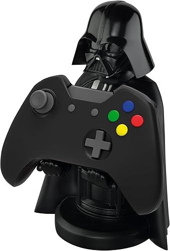 Miniatura 6 de Exquisite Gaming Star Wars Darth Vader - Soporte original para teléfono móvil y controlador de juegos, soporte para dispositivos, cable Guys, figura