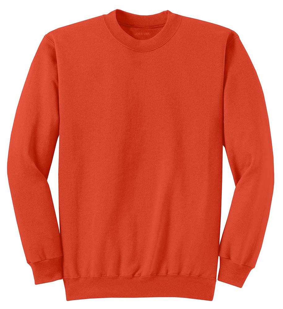 Joe's USA Men's Soft & Cozy Crewneck Sweatshirts in 32 Colors. Sizes S-5XL
