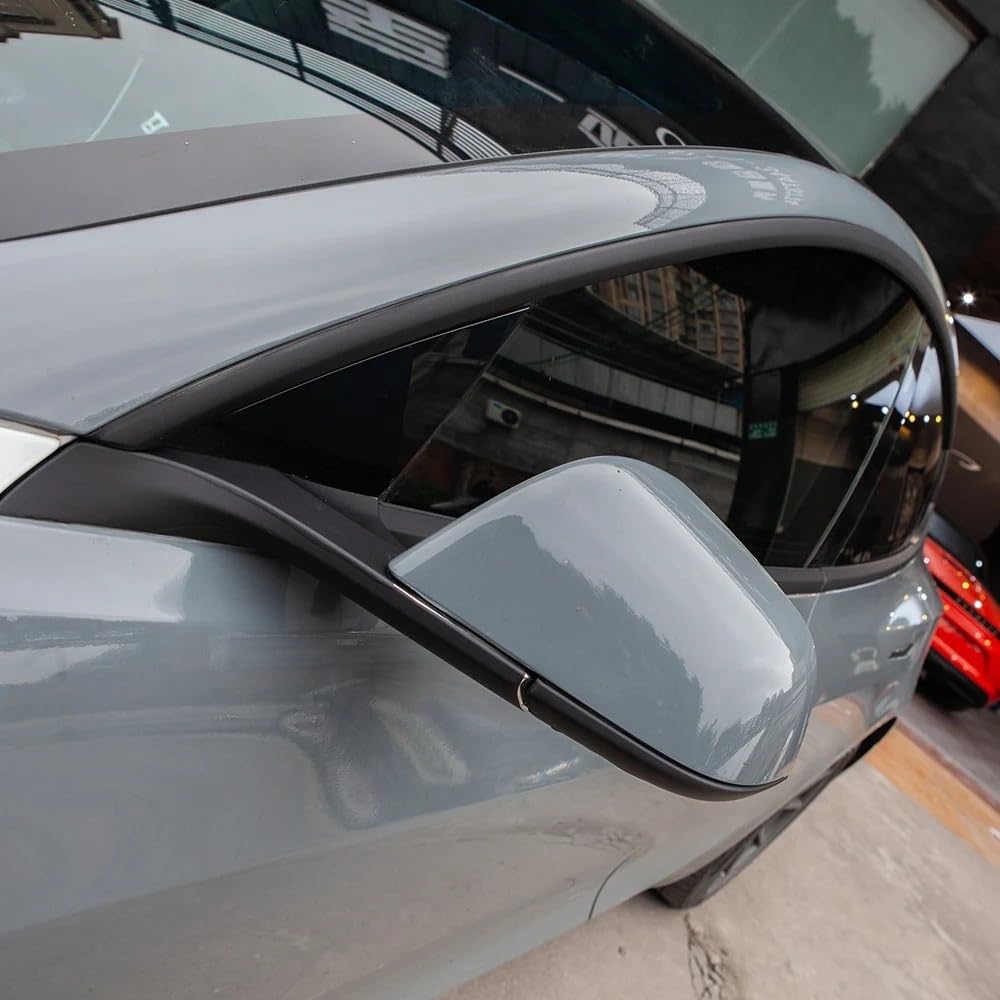 Consolle centrale dell'auto Adesivo Per Telaio Finestrino Auto Decorazione Esterna Maniglia Della Porta Protezione Nera Per Tesla Per Model 3 2020-2023