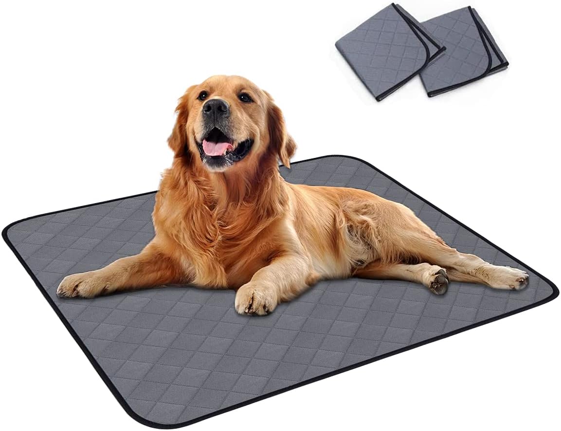 Washable Pee Pads for Dogs 2 Pack , Dog Training Mat, Super Absorbent
