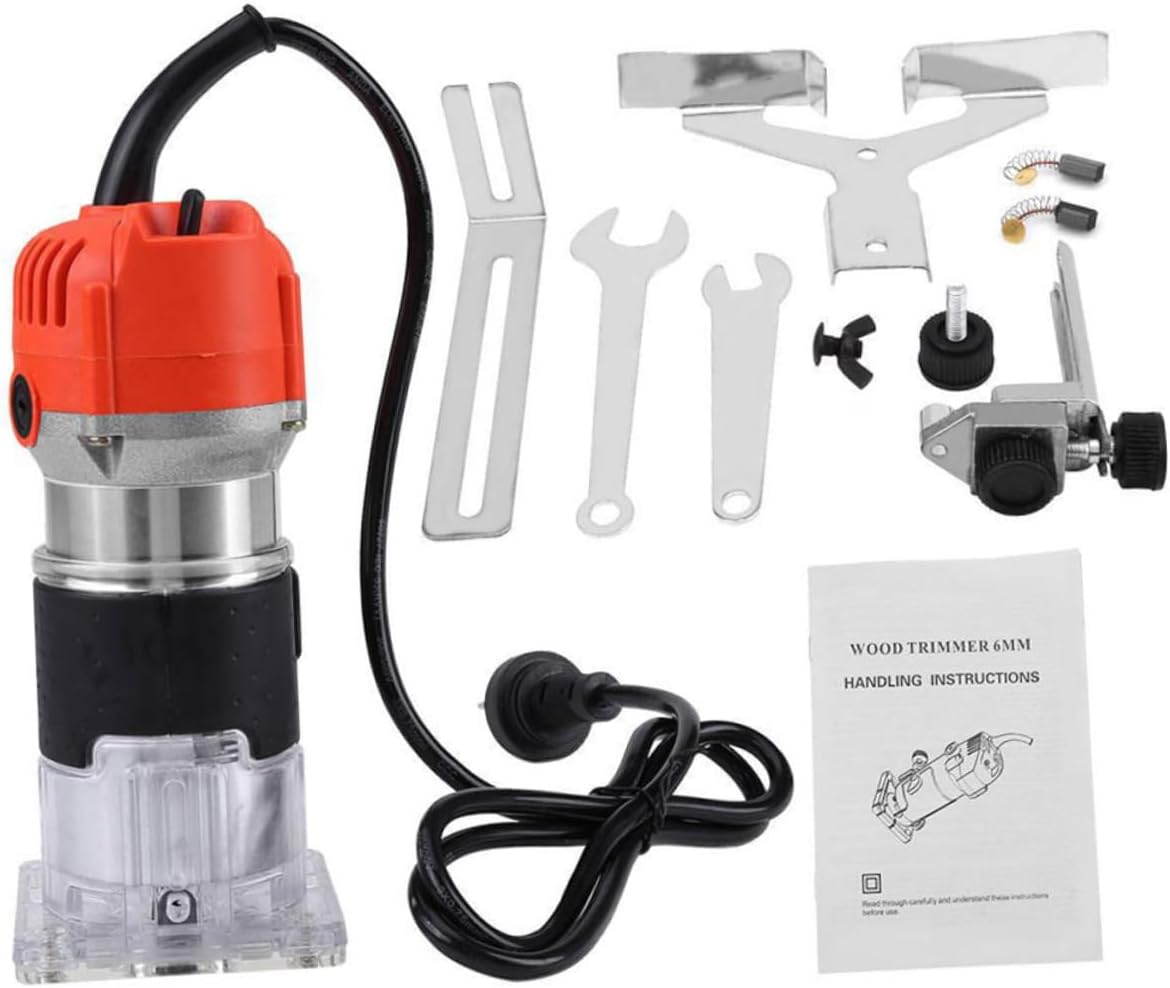 800w Wood Slotting Machine Electric Wood Router Trimming Tool for Accurate Grooving Durable and Shock-resistant for Woodworking Projects Us Plug