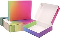 Vista 29 de Cajas de envío medianas de 10 x 8 x 2 pulgadas, paquete de 40 cajas de cartón corrugado marrón para embalaje, envío de regalos para pequeñas empresas