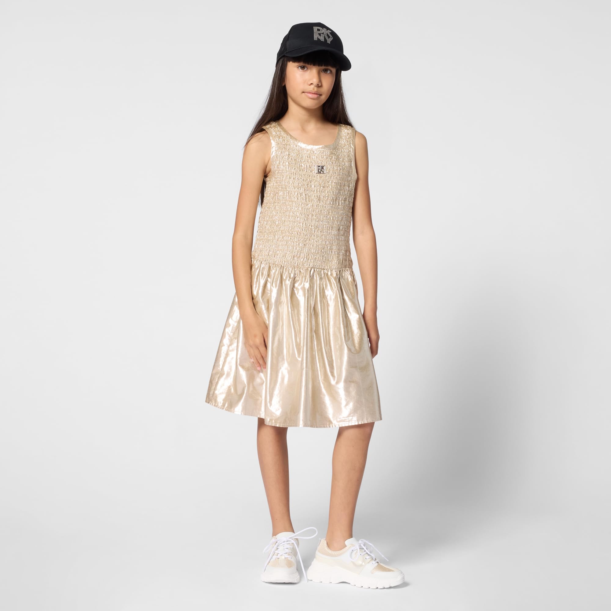 DKNY Kleid für Mädchen, Gelb, 12 Jahre