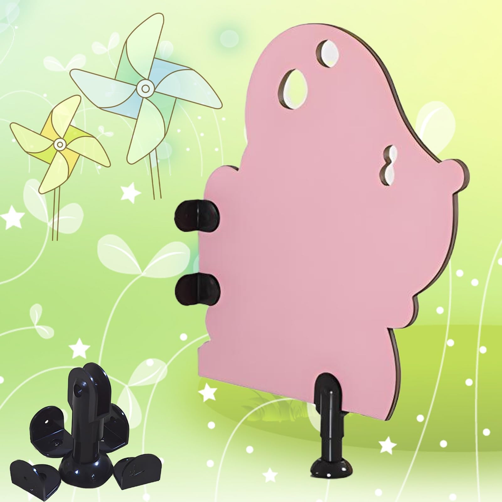 Children's Urinal Screen Partition Cartoon Design Privacy Divider for Kindergarten Toilets 600x700mm (23.62x27.56in) with Accessories Durable and Fun