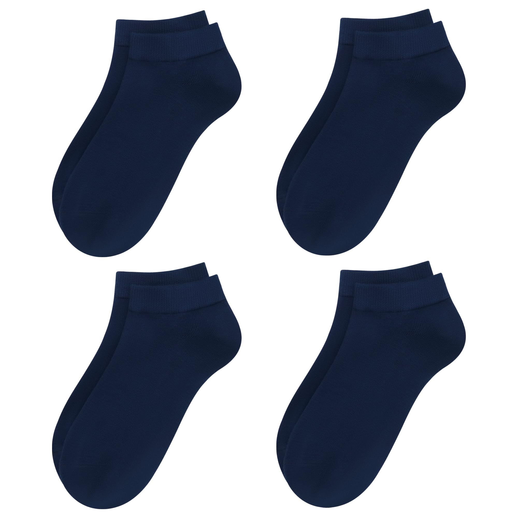 Ankle Socks for Women Thin Bamboo Viscose Breathable Low Cut Soft Casual Ladies Sock 4/8 Pairs