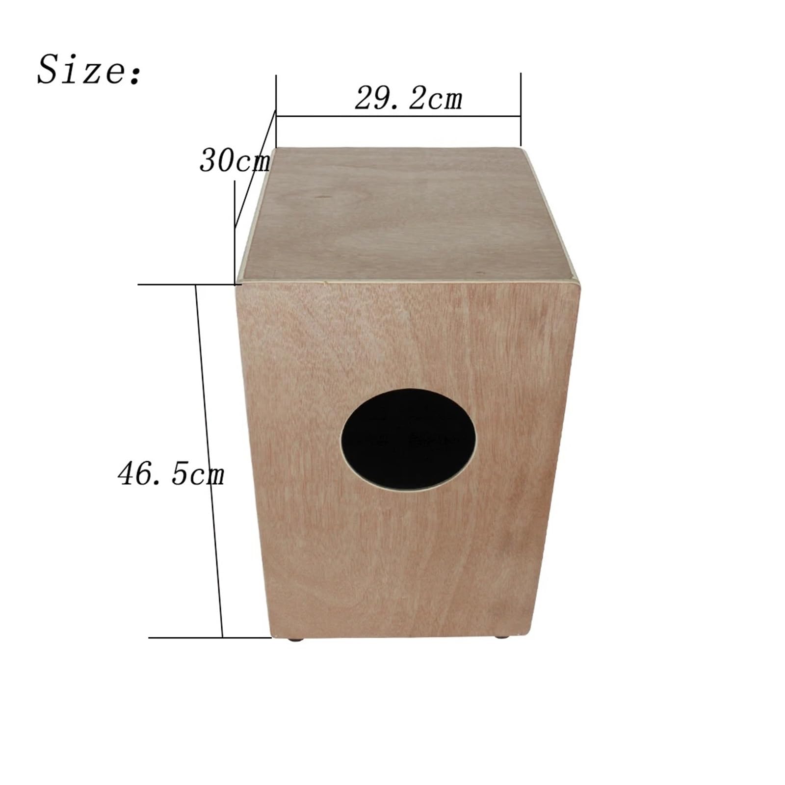 Cajon Cajon portatile, compatto, in legno, da viaggio, con custodia, strumento musicale a percussione