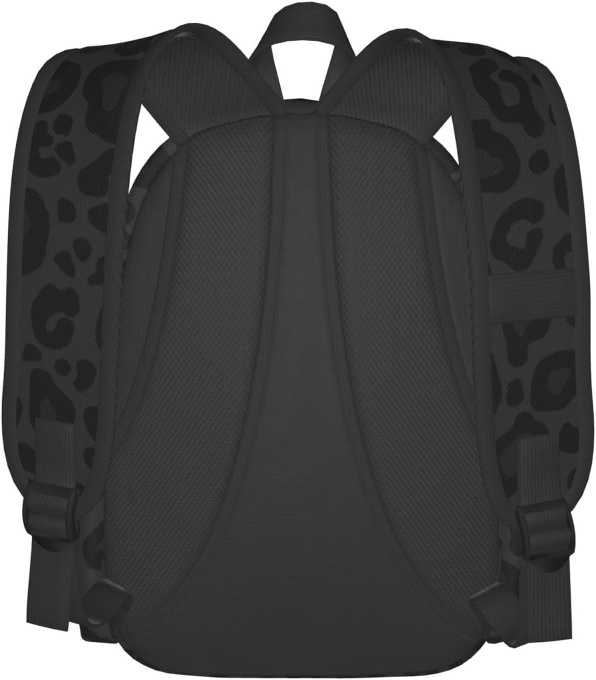 Black Leopard Print Laptop Backpack For Men Women, Cheetah Lightweight Daypack Bookbag For Daily Commutes Business Travel Hiking - Image 3