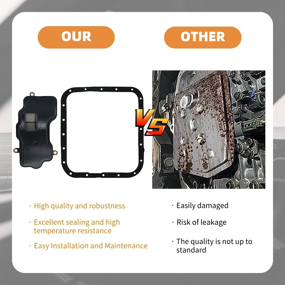 Transmission Filter with Gaskest Kit Compatible with Subaru Outback 2005-2008, Forester 2009-2012, Legacy 2005-2009, Impreza 2008-2011 31728AA130 31728AA091