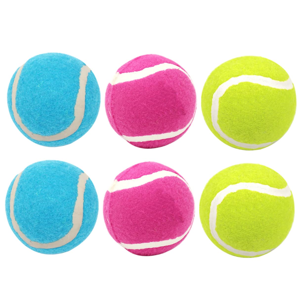 Ball für Hunde Bissfest aus Gummi 6 Stück Hundespielzeug Bälle Leichtes Kauspielzeug für Hunde mit Starkem Kaudrang für Outdoor und Hundetraining